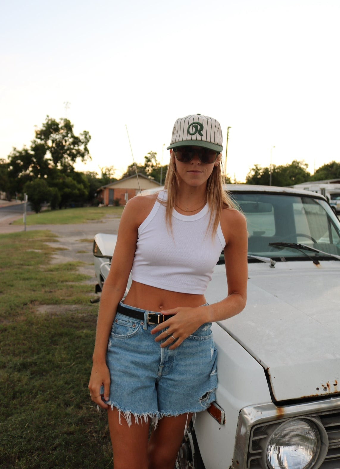 REEVES STRIPED BASEBALL CAP