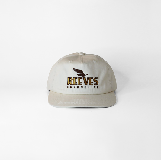 REEVES AUTOMOTIVE EAGLE HAT - OFF WHITE