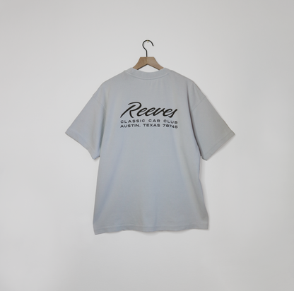 REEVES CAR CLUB SCRIPT TEE